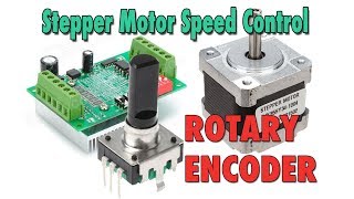 Stepper Motor Speed Control with Rotary Encoder  Arduino Tutorial [upl. by Eardna]