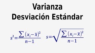 Cómo calcular la Varianza y Desviacion Estándar [upl. by Zenia]