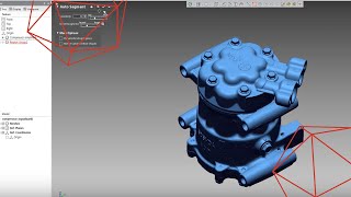 Reverse Engineering A Compressor Using 3D Scan amp Geomagic Design X [upl. by Aicilev987]