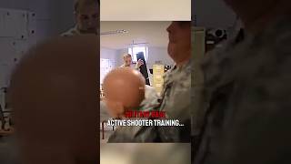 Military base active shooter scenario training‼️🤯 military army combat war [upl. by Nnalorac]