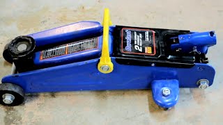 How to Repair Leaky Floor Trolley Hydraulic Jack Duralast Fix [upl. by Adahsar686]