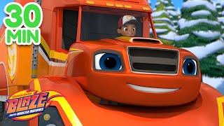 Big Rig Blaze Monster Machine Rescues  30 Minute Compilation  Blaze and the Monster Machines [upl. by Narf]