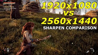 1920x1080 vs 2560x1440  SHARPEN COMPARISON [upl. by Libre]