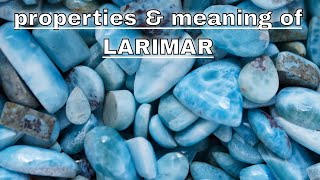 Larimar Meaning Benefits and Spiritual Properties [upl. by Weinreb176]