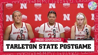 Nebraska Basketball Secures NINTH Win  Tarleton State  Nebraska Basketball Press Conference [upl. by Pegg]