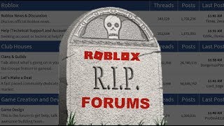 RIP ROBLOX FORUMS [upl. by Etnomaj662]