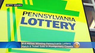 16 MillionWinning Pennsylvania Lottery Match 6 Ticket Sold In Montgomery County [upl. by Dnyletak]