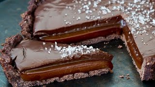 Chocolate Salted Caramel Tart Recipe [upl. by Reve]