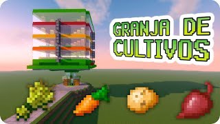 GRANJA DE CULTIVOS▕▏Tutorial  Minecraft 111 112 [upl. by Danni264]