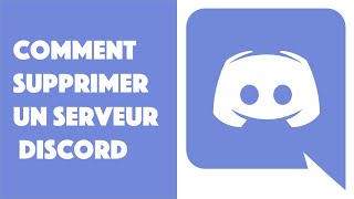 Comment supprimer un serveur sur Discord [upl. by Diandra701]