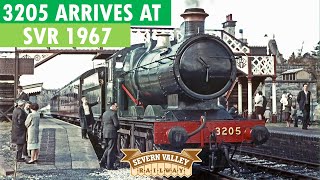 SIXTIES THROWBACK  GWR 3205 Arrives at Bridgnorth on the Severn Valley Railway in 1967 [upl. by Opaline949]