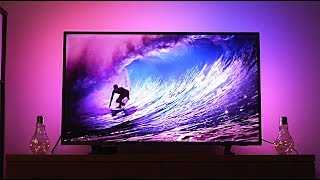 Philips Ambilight TV Review amp Demo  Amazing Immersive Colors [upl. by My135]