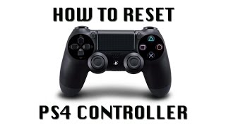 How to Reset PS4 Controller [upl. by Anirehs]