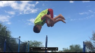 How To Do A Frontflip On A Trampoline For Beginners [upl. by Hannasus685]