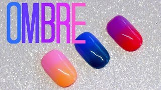 How To Ombre With Gel Polish  Ombre Nail Art Tutorial [upl. by Enyt]