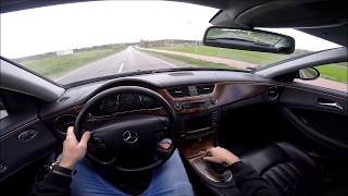 Mercedes CLS 350 2005 V6 272KM Acceleration Sound GoPro [upl. by Suollecram]