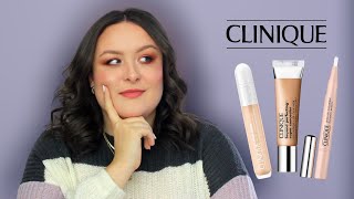 Trying EVERY Clinique Concealer Airbrush Even Better Beyond Perfecting Review and Comparison [upl. by Artimas34]