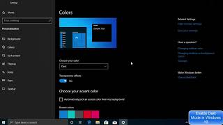 How to Enable Dark Mode in Windows 10 Officially [upl. by Epilihp]