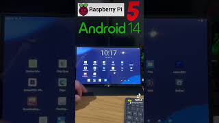 Using Android 14 on Raspberry Pi 5 with Wimaxit M1400CT touchscreen display [upl. by Ardnyk]