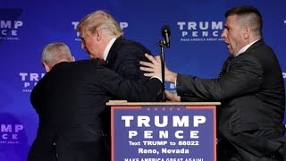 Donald Trump rushed off stage during rally in Nevada [upl. by Adalbert]