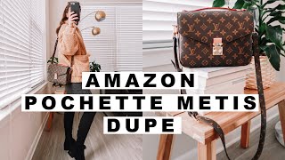 AMAZON LOUIS VUITTON POCHETTE METIS DUPE REVIEW [upl. by Koren]