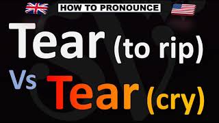 How to Pronounce TEAR Vs TEAR [upl. by Elora]