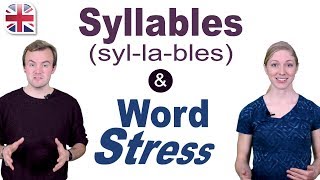 Syllables and Word Stress  English Pronunciation Lesson [upl. by Aicemat126]