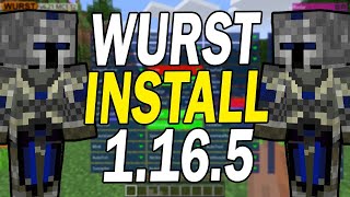 Minecraft  How To Install Wurst Client For 1165 On Windows [upl. by Shreve]