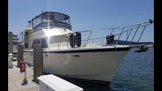 1981 Hatteras 48 Cockpit Motoryacht Boat For Sale at Wrightsville Beach NC [upl. by Anihta]