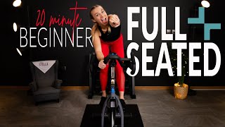 20 Minute FULL SEATED Beginner Indoor Cycling Workout [upl. by Kciwdahc]