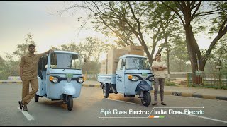 Piaggio Apé Electrik FX Range  Apé goes Electric India goes Electric [upl. by Retha]