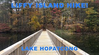 Hiking to Liffy Island on Lake Hopatcong NJ [upl. by Annaoj]