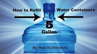 How to Refill Primo 5 Gallon Water Containers [upl. by Ydissahc]