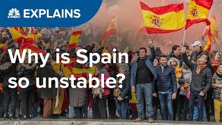 Why is Spain so unstable  CNBC Explains [upl. by Nanah]