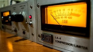 Vintage 1987 Urei LA4 stereo compressor mastering demo  by CVRSE SOLD [upl. by Atsirhc]