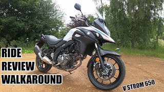 2019 SUZUKI V STROM 650  REVIEW [upl. by Vanni]