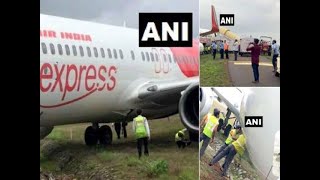 Air India aircraft overshot Mangaluru Airport runway during landing [upl. by Amaj]