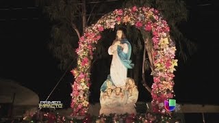 Gritería por La concepción de la virgen María en Nicaragua  Primer Impacto [upl. by Nyltiac848]