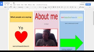 How to make a brochure in Google Docs [upl. by Chrotoem]