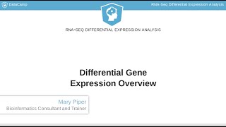 R Tutorial  Differential Gene Expression Overview [upl. by Caesar]