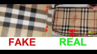 Real vs Fake Burberry purse How to spot fake Burberry bag and purses [upl. by Lesig]