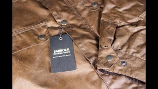 REVIEW BARBOUR INTERNATIONAL quotDukequot Wax Jacket [upl. by Loise]