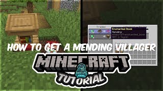 How to Get a Mending Villager in Minecraft 114  TUTORIAL Quick amp Easy Early Game [upl. by Aikel]