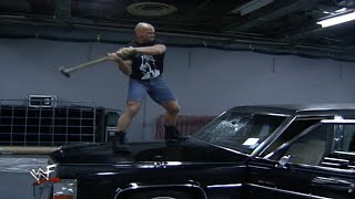 Stone Cold Destroys The Undertakers Hearse [upl. by Notsua728]