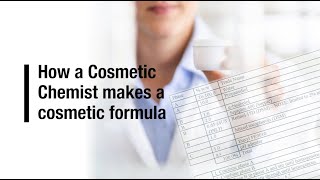 How a Cosmetic Chemist makes a cosmetic formula [upl. by Ilahtan892]