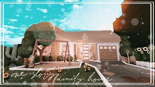 ROBLOX BLOXBURG Onestory Family House l speed build [upl. by Lien]