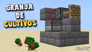 ✅ MINECRAFT 120  GRANJA de CULTIVOS AUTOMÁTICA 🥕Zanahorias Patatas Trigo  15000 POR HORA [upl. by Nitnert]