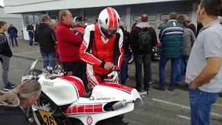 Hockenheim Classics 2017 onboard  Sepp Hage  The Movie  YAMAHA TZ 500 [upl. by Ahsain]