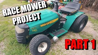 How to build a racing mower part 1 lower the front end [upl. by Gniw389]