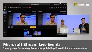 How to Start a Live Event in Microsoft Stream [upl. by Nawyt]